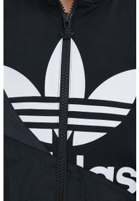 adidas Originals kurtka Adicolor HC7056 damska kolor czarny przejściowa HC7056-BLACK. Okazja: na co dzień. Kolor: czarny. Materiał: tkanina, materiał, dzianina. Styl: casual #6