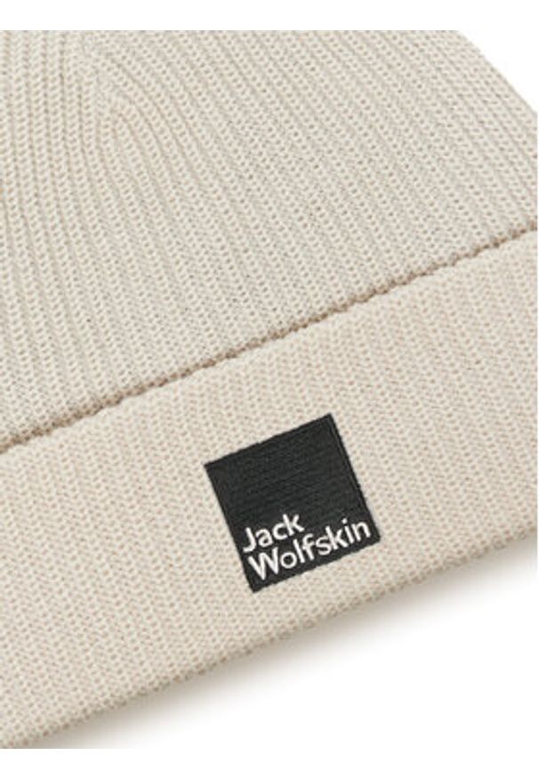 Jack Wolfskin Czapka Pergamon 1910701 Beżowy. Kolor: beżowy. Materiał: poliester