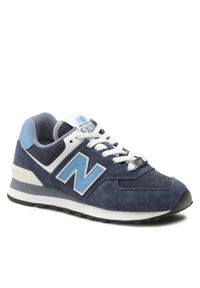 Sneakersy New Balance U574EZ2 Granatowy. Kolor: niebieski. Materiał: zamsz, skóra