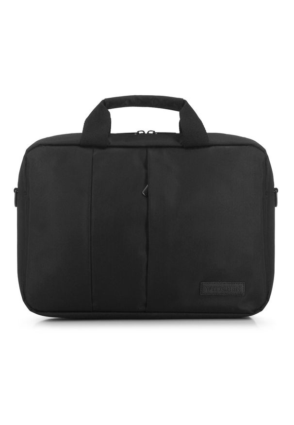 Wittchen - torba na laptopa 13’’/14’’ z kieszenią z przodu. Materiał: poliester. Styl: klasyczny, biznesowy