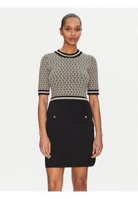 Morgan Sukienka dzianinowa 251-RMESTEM Beżowy Slim Fit. Kolor: beżowy. Materiał: syntetyk #1