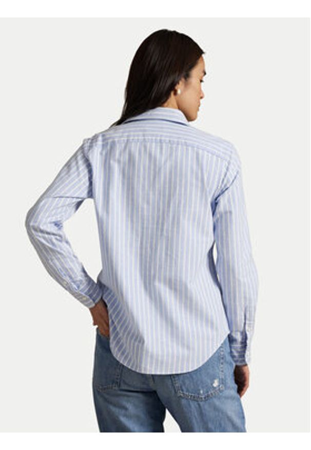 Polo Ralph Lauren Koszula 211891377004 Niebieski Regular Fit. Typ kołnierza: polo. Kolor: niebieski. Materiał: bawełna