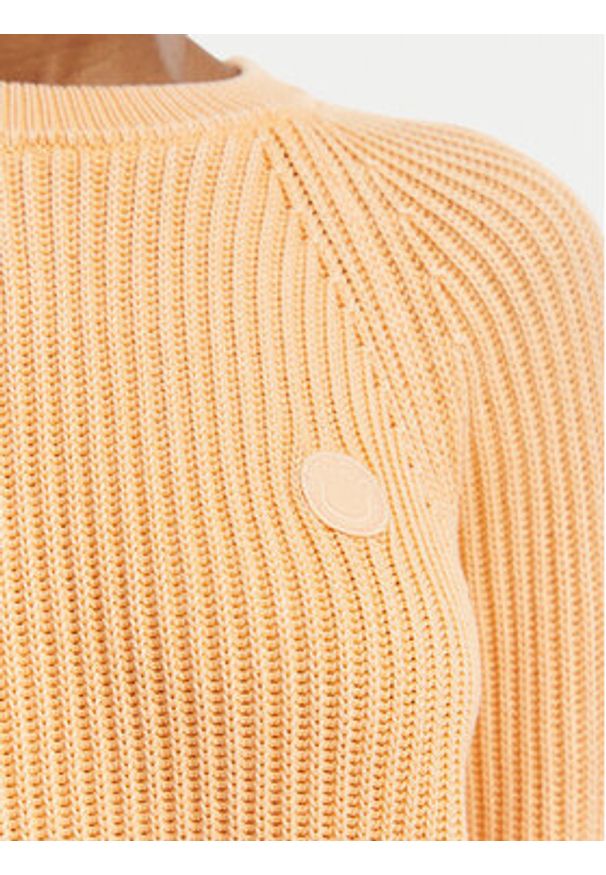 Hugo - HUGO Sweter Slipery 50554206 Pomarańczowy jasny Regular Fit. Kolor: pomarańczowy. Materiał: bawełna