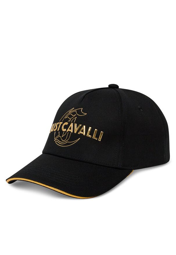 Just Cavalli Czapka z daszkiem 78RAZK50 ZG318 Czarny. Kolor: czarny. Materiał: bawełna, materiał