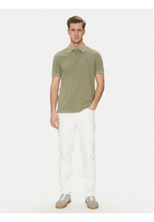 JOOP! Jeans Polo 15 JJJ-02Ambrosian 30045619 Zielony Modern Fit. Typ kołnierza: polo. Kolor: zielony. Materiał: bawełna