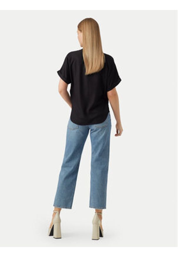 Vero Moda Bluzka Beauty 10279697 Czarny Regular Fit. Kolor: czarny. Materiał: wiskoza