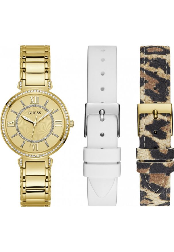 Zegarek Guess Zegarek damski Guess GW0588L1 CYRKONIE złoty. Kolor: złoty