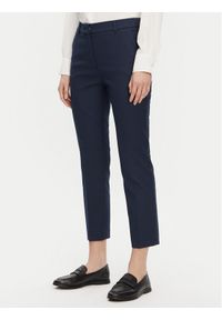 Weekend Max Mara Chinosy Vite 2515131021 Granatowy Slim Fit. Kolor: niebieski. Materiał: bawełna #1