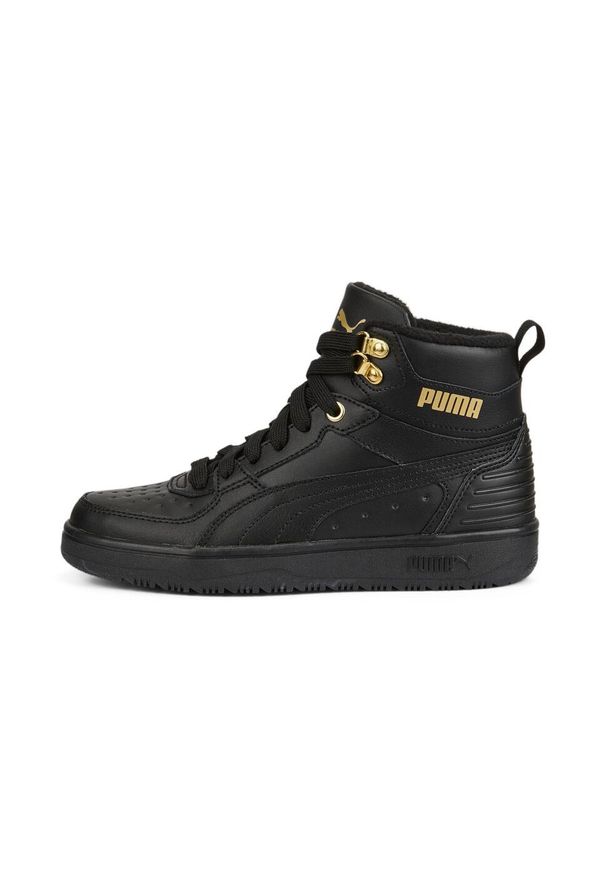 Buty do chodzenia Puma REBOUND RUGGED JR. Kolor: czarny. Materiał: materiał, syntetyk, guma. Sport: turystyka piesza