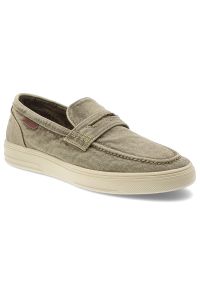 Szare Mokasyny Wrangler Wsuwane Obuwie Męskie. Okazja: na co dzień. Zapięcie: bez zapięcia. Kolor: szary. Materiał: materiał. Sezon: lato. Styl: sportowy, klasyczny, casual