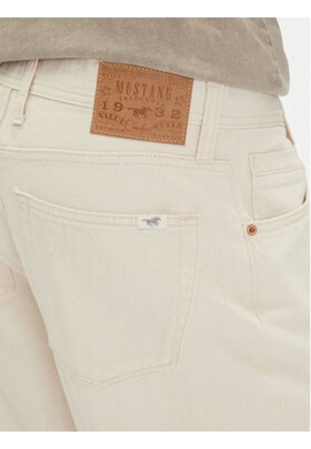 Mustang Jeansy Denver 1016435 Écru Tapered Fit