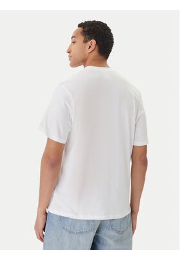 Reebok T-Shirt Branagan RK25561CCM Biały Regular Fit. Kolor: biały. Materiał: bawełna