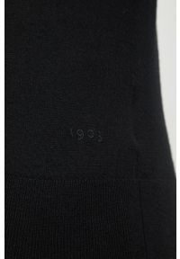 TIGER OF SWEDEN - Tiger Of Sweden sweter wełniany męski kolor czarny lekki z golferm. Typ kołnierza: golf. Kolor: czarny. Materiał: wełna. Długość rękawa: długi rękaw. Długość: długie #5