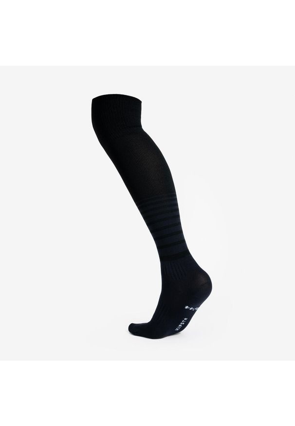 KIPSTA - Skarpety piłkarskie Kipsta Viralto Club. Kolor: wielokolorowy, szary, czarny. Materiał: poliamid, bawełna, elastan. Sport: piłka nożna