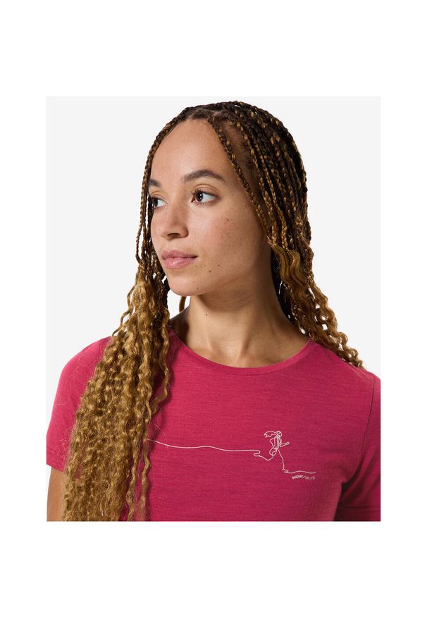 Koszulka SUPER.NATURAL W RUNNING TEE. Kolor: różowy. Sport: bieganie