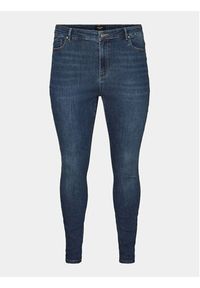 Vero Moda Curve Jeansy Phia 10285012 Granatowy Skinny Fit. Kolor: niebieski #3