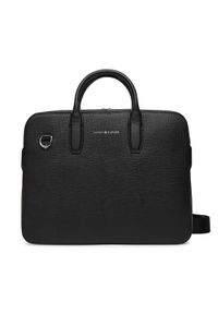 TOMMY HILFIGER - Tommy Hilfiger Torba na laptopa Th Business Leather Computer Bag AM0AM13642 Czarny. Kolor: czarny. Materiał: skóra