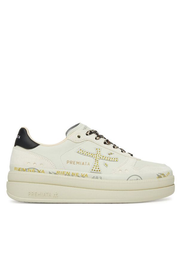 Premiata Sneakersy Micol Var 6794 Écru. Materiał: skóra