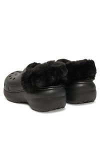 Crocs Klapki Classic Platform Fuzz Lined Clog 212854 Czarny. Kolor: czarny. Obcas: na platformie #3