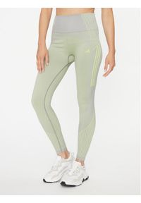 Adidas - adidas Legginsy Seamless Branded IA1940 Szary Tight Fit. Kolor: szary. Materiał: syntetyk