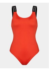 Calvin Klein Swimwear Strój kąpielowy KW0KW02422 Czerwony. Kolor: czerwony. Materiał: syntetyk