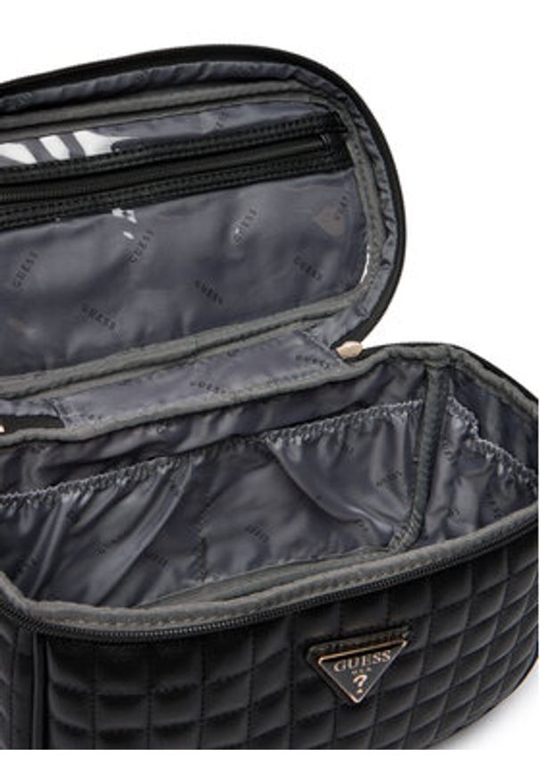 Guess Kosmetyczka Nadira TWQG84 24039 Czarny. Kolor: czarny. Materiał: skóra