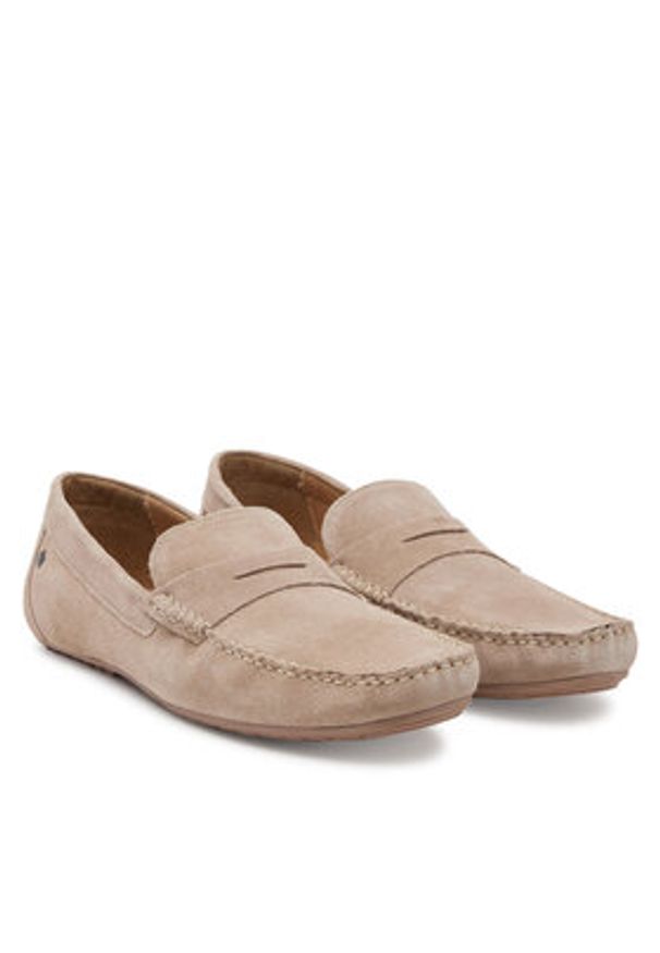 Jack & Jones - Jack&Jones Mokasyny Jfwjensen 12203636 Beżowy. Kolor: beżowy. Materiał: zamsz, skóra
