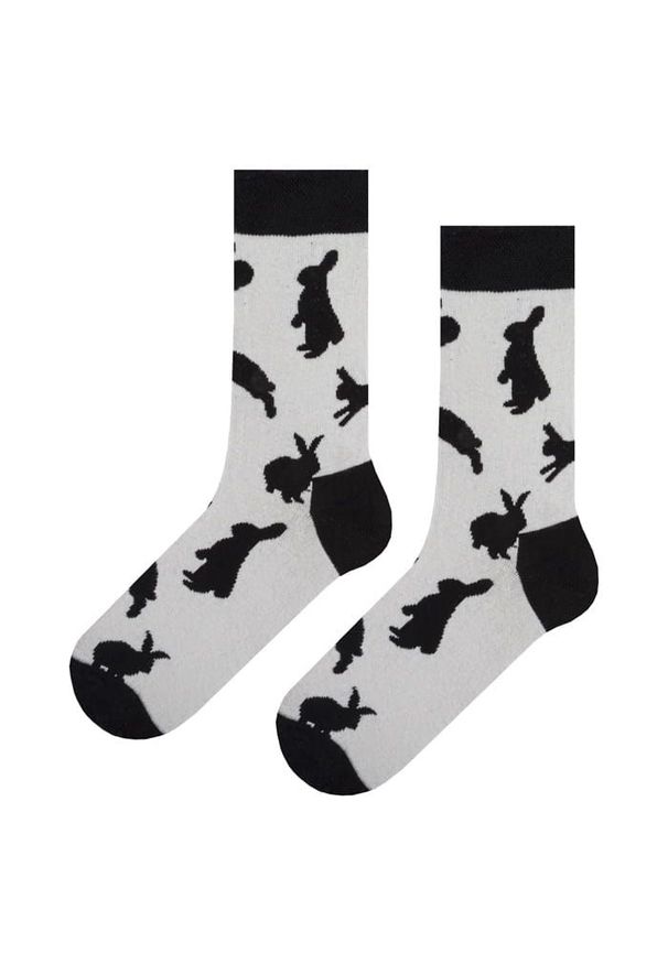 His Story - Skarpetki Męskie, Zestaw 5 par, Jajka, Kropki, Banany, Paski, Króliki, Casualowe -HIS STORY. Materiał: elastan, bawełna, poliamid. Wzór: kropki, paski