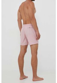 BOSS szorty kąpielowe kolor różowy. Kolor: różowy. Materiał: materiał #2