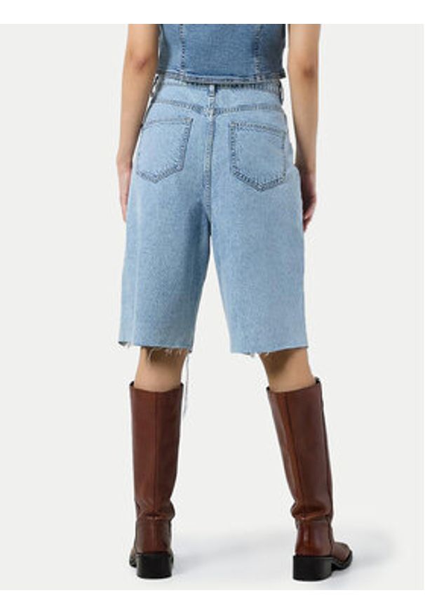 Noisy may - Noisy May Szorty jeansowe Jytte 27030816 Niebieski Straight Fit. Kolor: niebieski. Materiał: bawełna