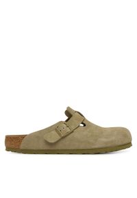 Birkenstock Klapki Boston 1025788 Khaki. Kolor: brązowy. Materiał: zamsz, skóra #1