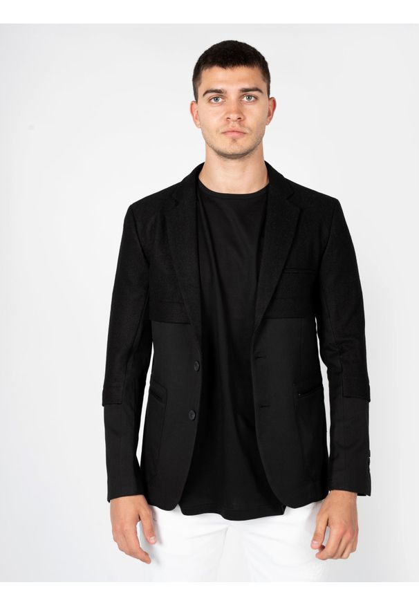 Antony Morato Marynarka "Blezer" | MMJA00327-FA850011 | Mężczyzna | Czarny. Okazja: na co dzień. Kolor: czarny. Materiał: bawełna, wiskoza, poliester, elastan. Sezon: lato. Styl: klasyczny, elegancki, casual