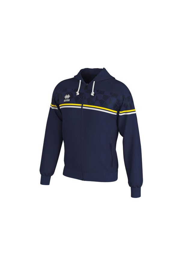 ERREA - Bluza z kapturem dla dzieci Errea dragos. Typ kołnierza: kaptur. Kolor: niebieski, wielokolorowy, żółty. Sport: joga i pilates