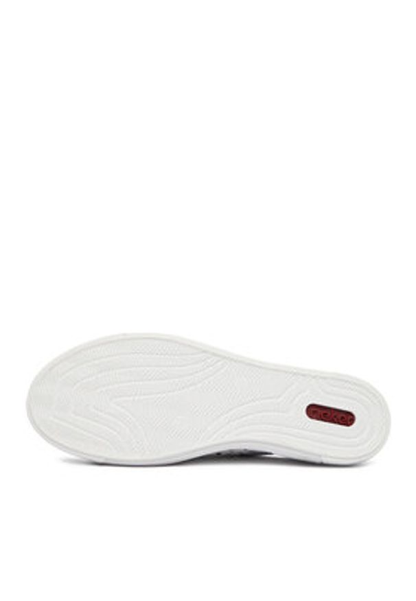 Rieker Sneakersy CEO-L8831-80 Biały. Kolor: biały. Materiał: syntetyk, skóra