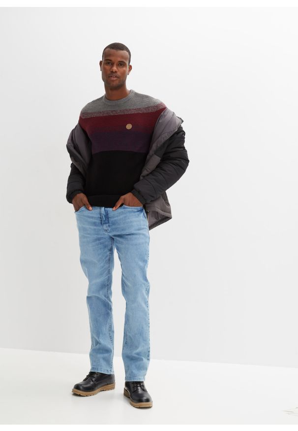 bonprix - Cienki sweter w cieniowanym kolorze. Kolor: szary