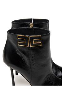 Elisabetta Franchi Botki SA-91B-57E2-V870 Czarny. Kolor: czarny. Materiał: skóra #5