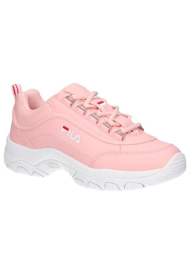 Buty do chodzenia damskie Fila Strada Low. Zapięcie: sznurówki. Kolor: różowy. Materiał: syntetyk, materiał. Szerokość cholewki: normalna. Sport: turystyka piesza