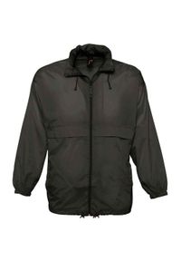 SOL'S - Wiatrówka Unisex Surf Dla Dorosłych. Kolor: czarny