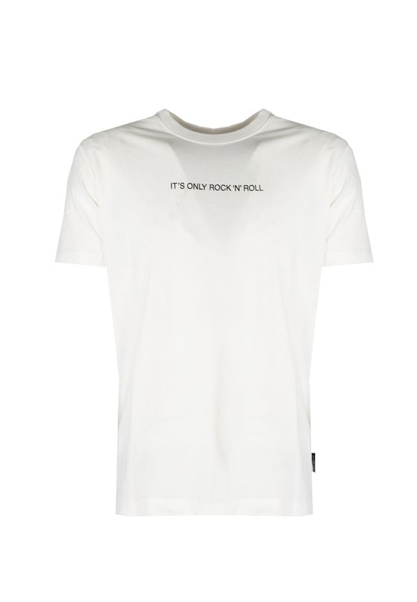 John Richmond T-Shirt | HMP25017TS | Mężczyzna | Biały. Okazja: na co dzień. Kolor: biały. Materiał: bawełna. Długość: długie. Wzór: nadruk. Styl: elegancki, casual