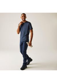 Regatta - Męska koszulka turystyczna z krótkim rękawem Fingal Edition. Kolor: szary, niebieski, wielokolorowy. Materiał: materiał, jersey. Długość rękawa: krótki rękaw. Długość: krótkie. Sport: turystyka piesza #1