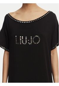 Liu Jo Beachwear Sukienka codzienna VA6031 JS360 Czarny Regular Fit. Okazja: na co dzień. Kolor: czarny. Materiał: wiskoza. Typ sukienki: proste. Styl: casual #5