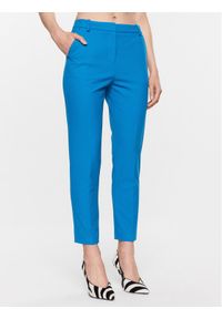 Pinko Spodnie materiałowe Bello 100155 A0HO Niebieski Cropped Fit. Kolor: niebieski. Materiał: syntetyk, materiał