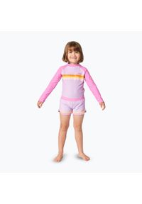 Longsleeve do pływania dziecięcy Rip Curl Rainbow Tide Rash Vest. Kolor: różowy