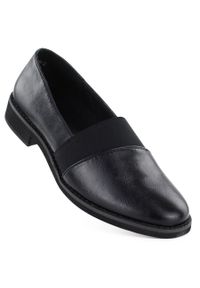 Półbuty damskie czarne Jezzi RMR25128. Kolor: czarny. Materiał: skóra ekologiczna. Styl: elegancki #1