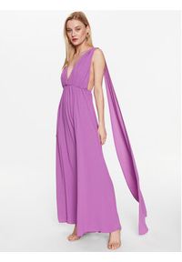 Kontatto Sukienka koktajlowa YM509 Fioletowy Regular Fit. Kolor: fioletowy. Materiał: syntetyk. Styl: wizytowy #6