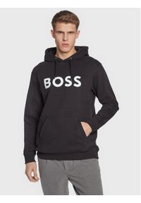 BOSS - Boss Bluza Welegox 50483453 Czarny Regular Fit. Kolor: czarny. Materiał: bawełna #1
