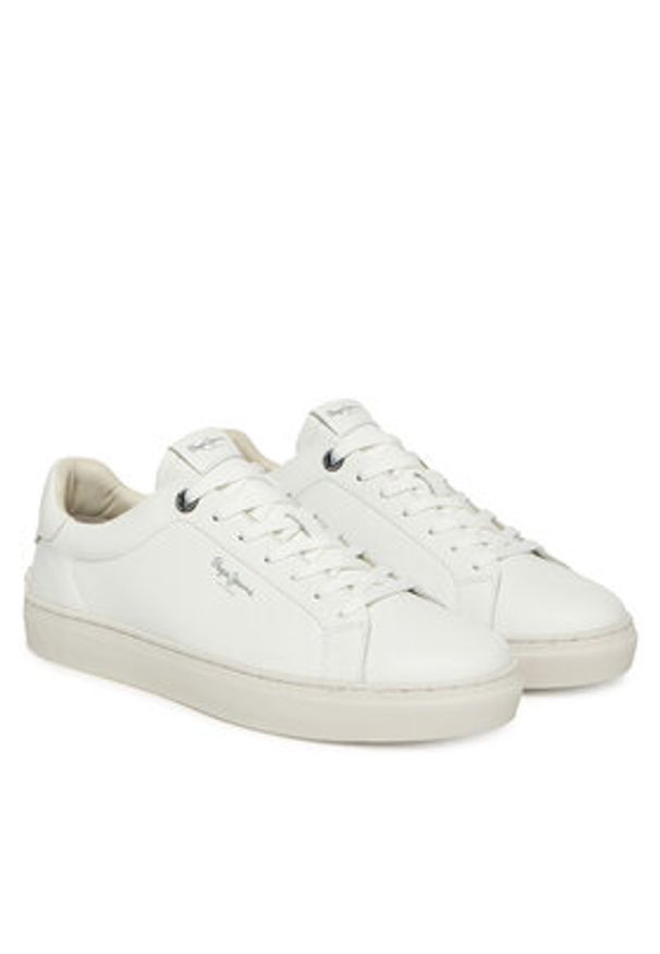 Pepe Jeans Sneakersy Camden Club M PMS00020 Biały. Kolor: biały. Materiał: skóra