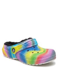 Crocs Klapki Classic Lined Spray Dye Clog K 208081 Kolorowy. Wzór: kolorowy