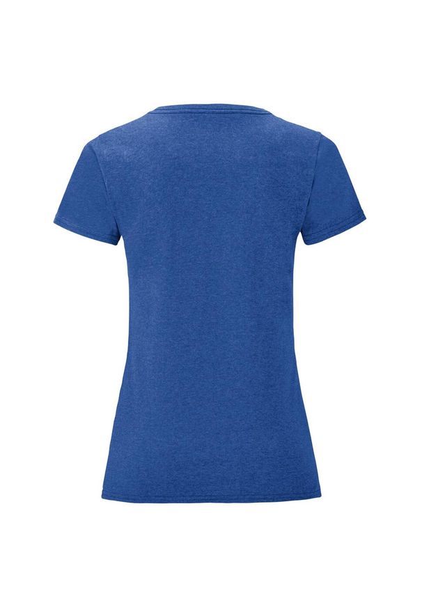 FRUIT OF THE LOOM - Koszulka Damska Iconic Heather T-shirt. Kolor: niebieski