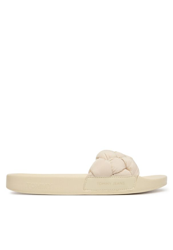 Tommy Jeans Klapki Tjw Braided Slides EN0EN02975 Écru. Kolor: kremowy. Materiał: materiał